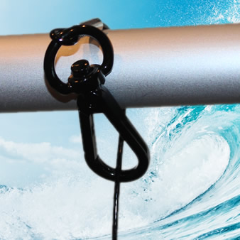VestMate<sup>™</sup> has a unique clip for secure no-fall hanging of your lifevest.